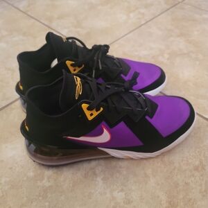 Purple and Black Nike Sneakers